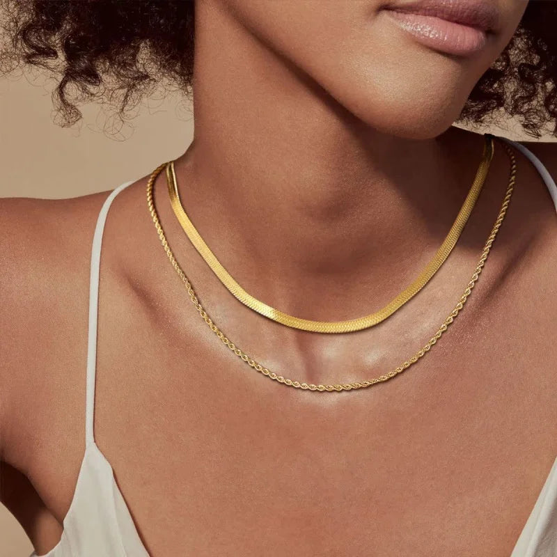 New Cross Pendant Necklace for Men Women Minimalist Gold