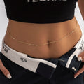 Crystal Glass Belly Belt Jewelry Accessories