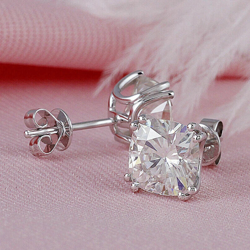 CAOSHI Simple Shiny Oval-shaped CZ Earrings for Female Graceful Lady Versatile Accessories Classical Elegance Women's Jewelry
