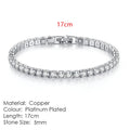 Silver Color 2.5/3/4/5mm Zircon Tennis Bracelet For Women and Men