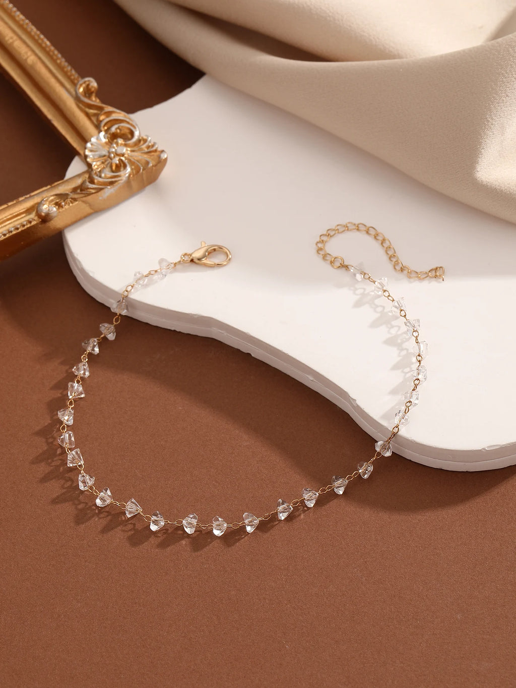 Crystal Cubic Zirconia Anklet