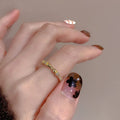 Sterling Silver Love Heart Hollowed Out Ring