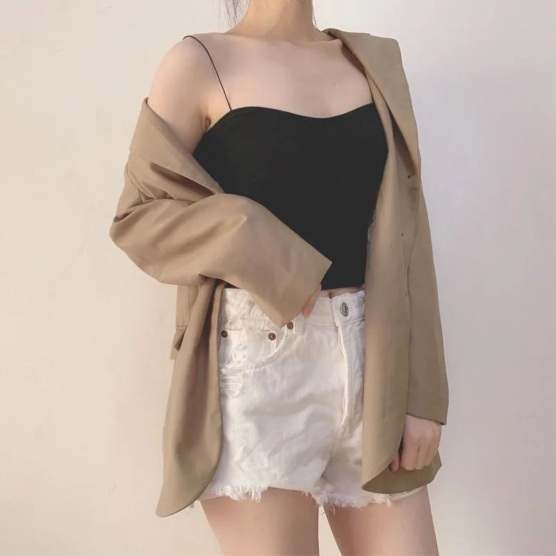Vest Tops Summer Sleeveless Cotton