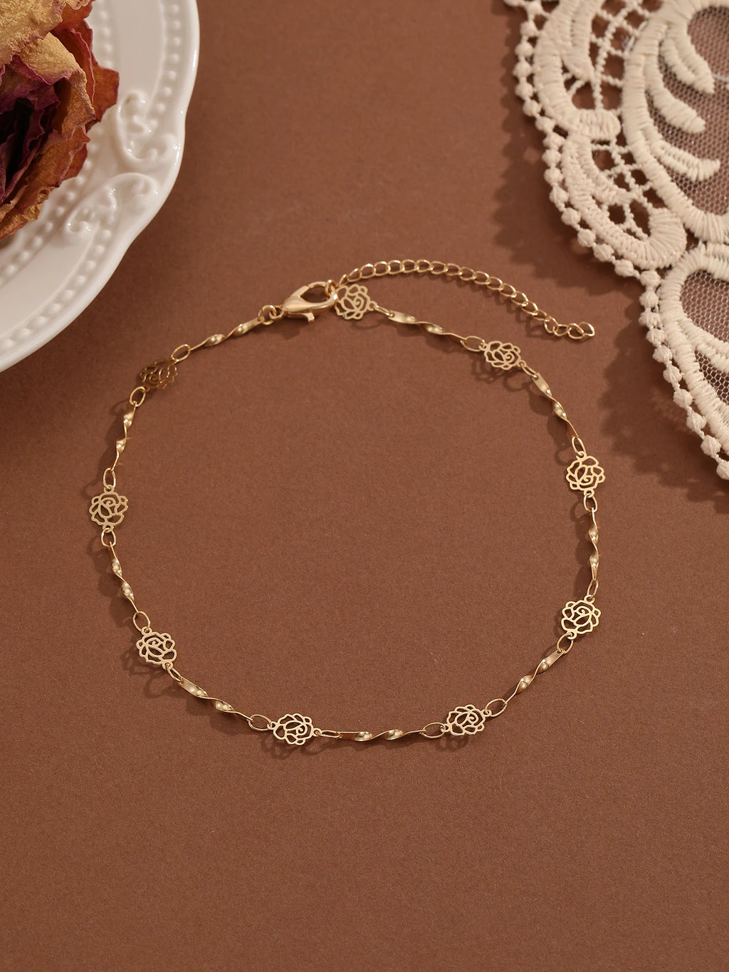 Crystal Cubic Zirconia Anklet