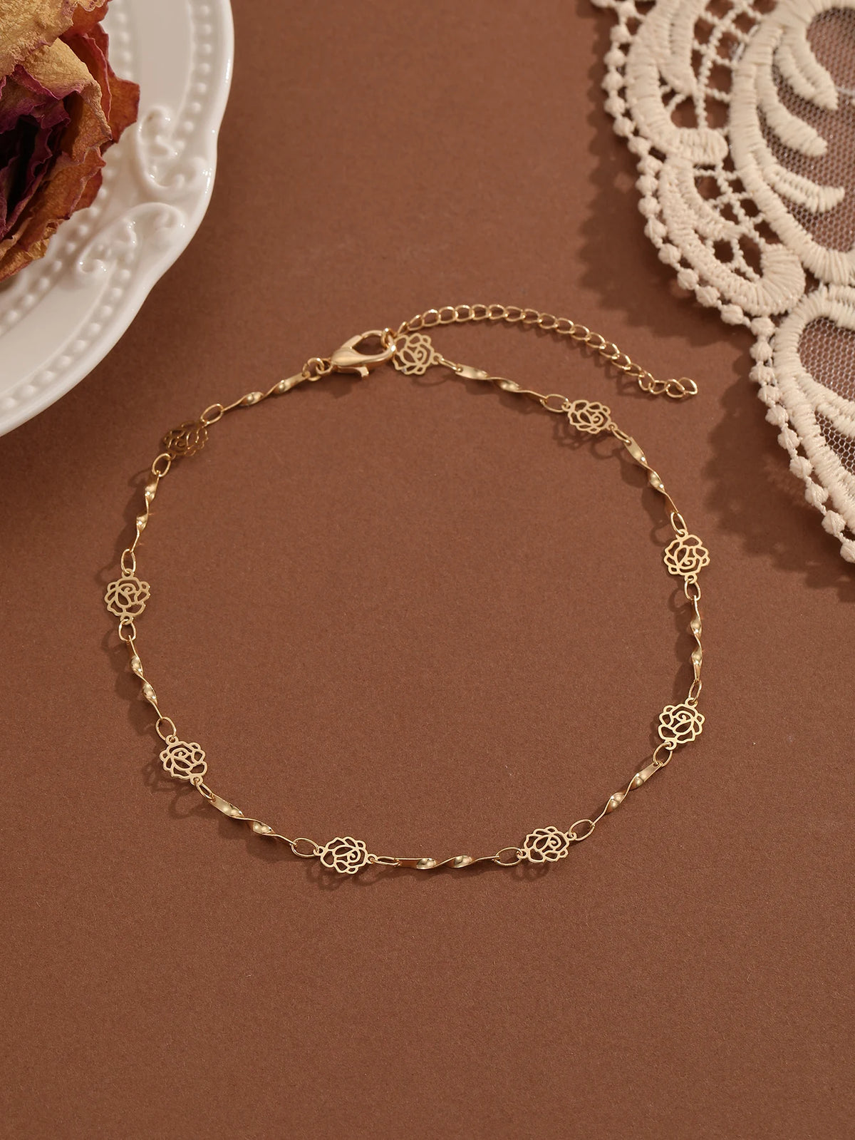 Crystal Cubic Zirconia Anklet