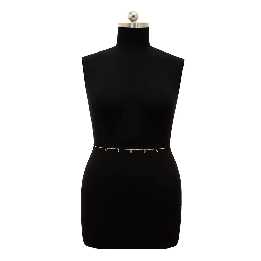 Crystal Glass Belly Belt Jewelry Accessories