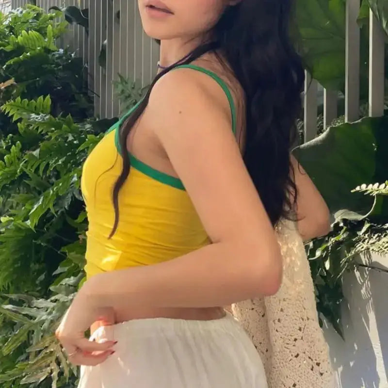Women's T-shirt Brazil Letter Aesthetic 90s Crop Tops