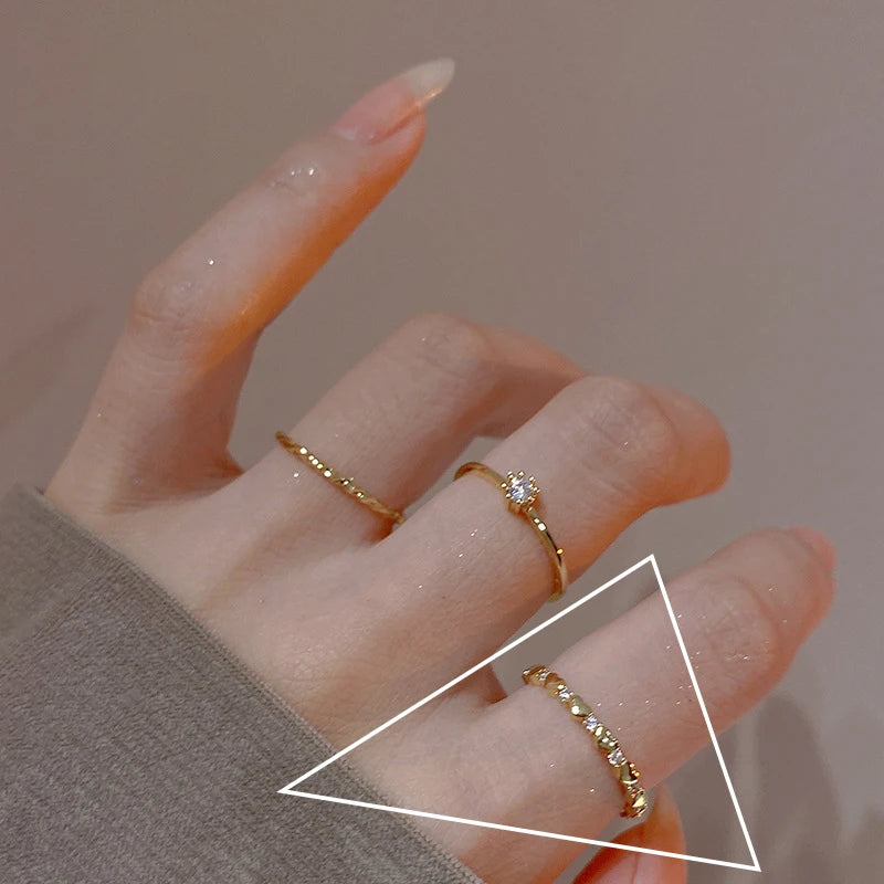 Sterling Silver Love Heart Hollowed Out Ring