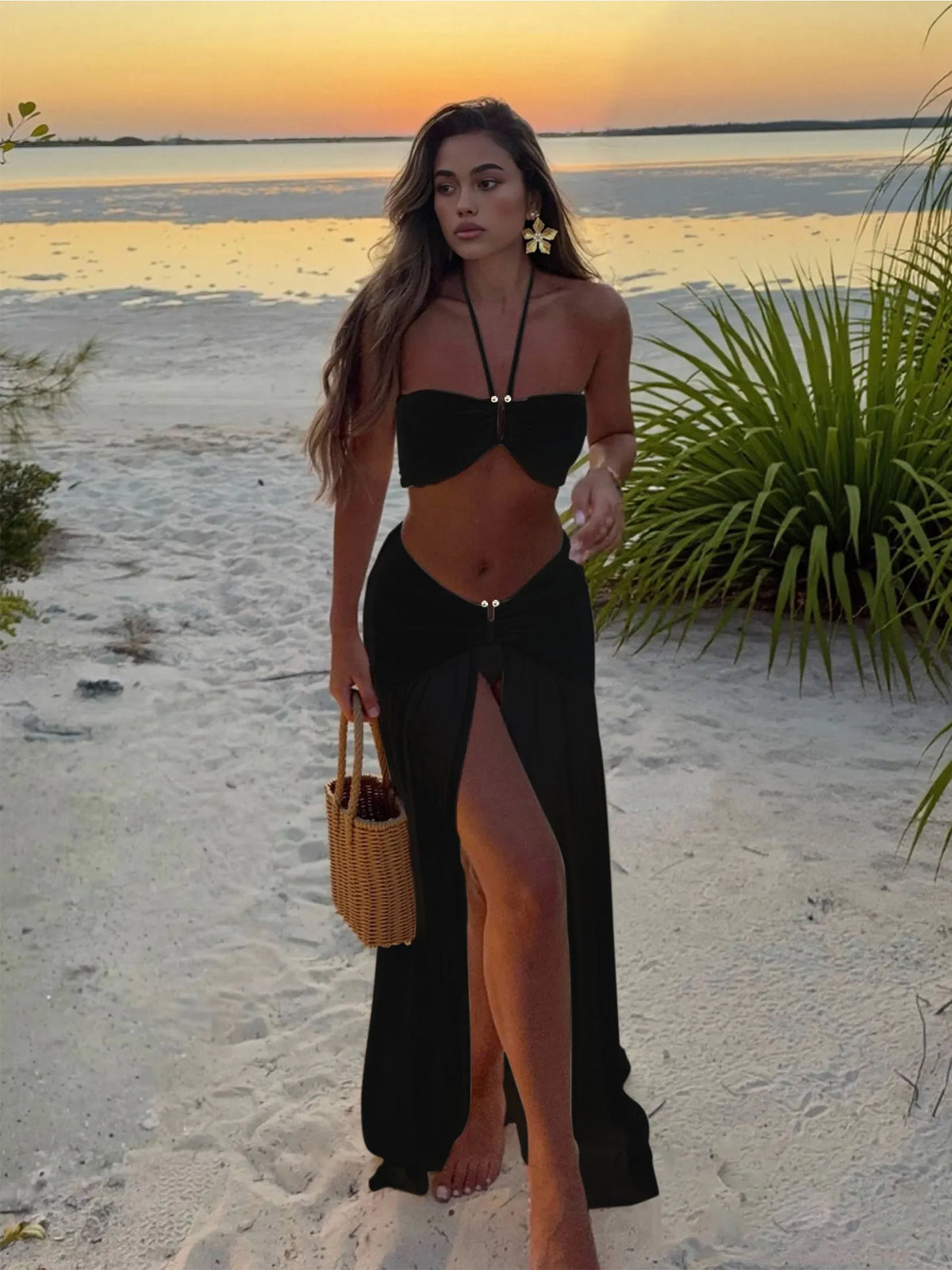 Halter Neck 3 Piece Bikini