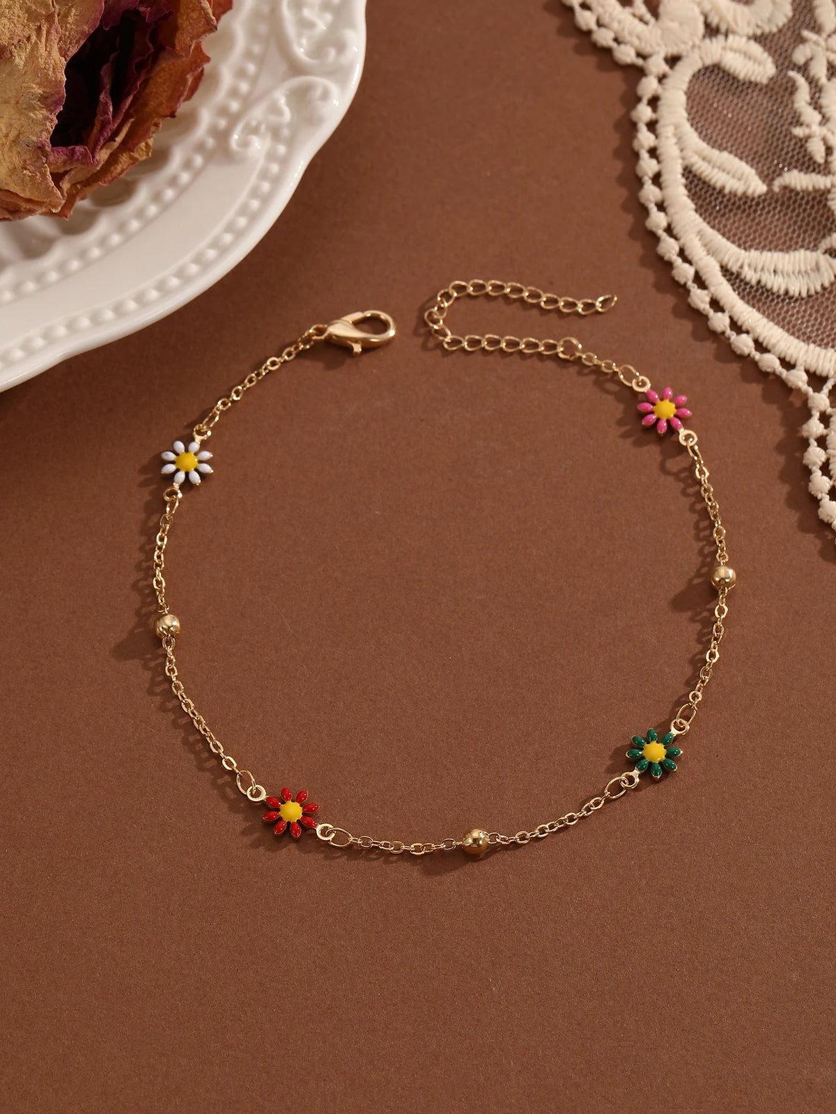 Crystal Cubic Zirconia Anklet