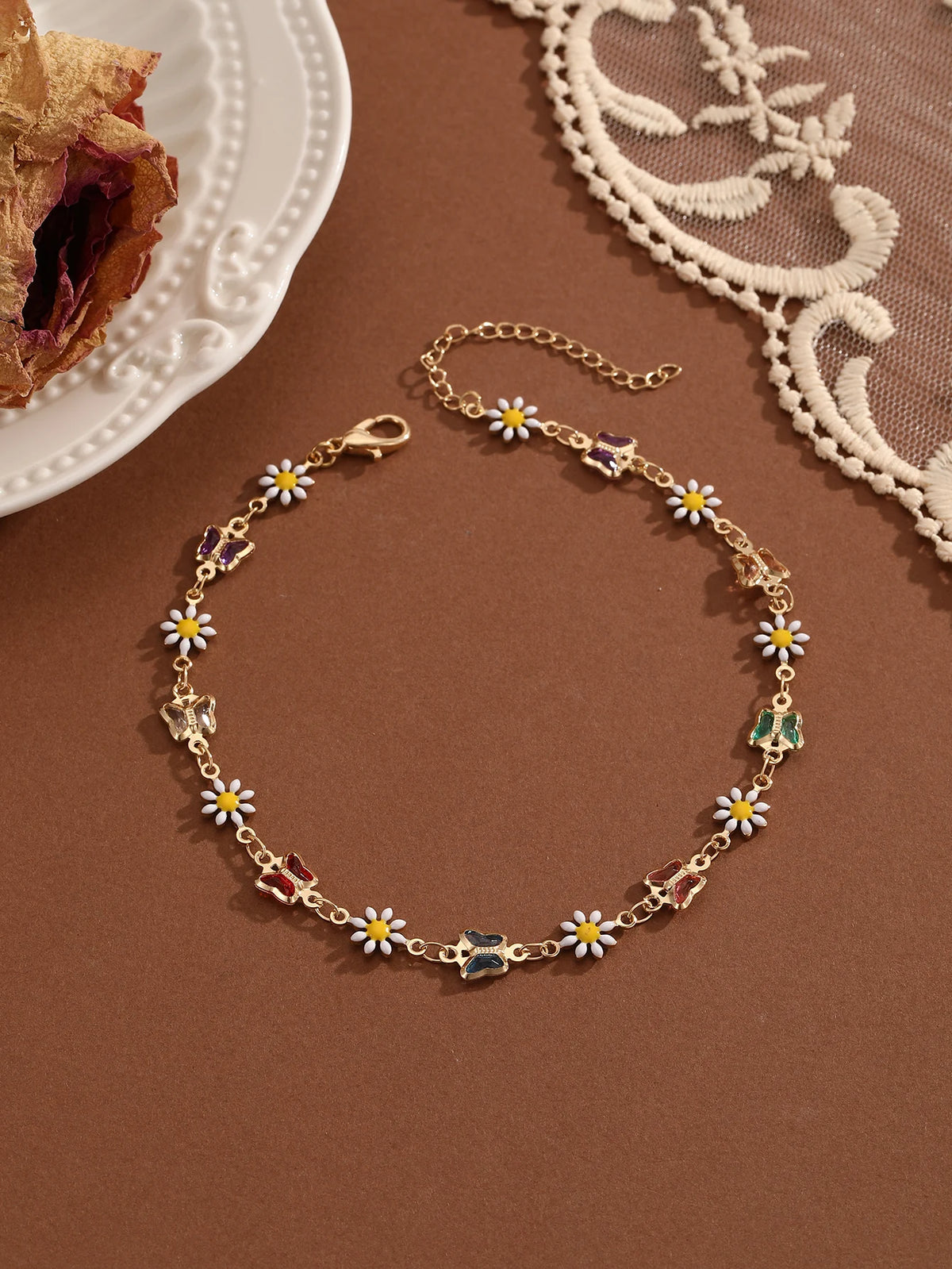 Crystal Cubic Zirconia Anklet